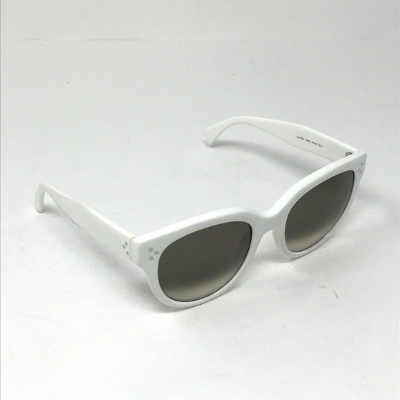 Celine Kim White Oversized Sunglasses CL 41444 - Picture 2 of 8